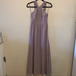 Air of Romance Taupe Maxi Dress size small